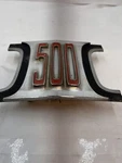 1969 Dodge Coronet 500 Front Center Emblem Mopar Molding Trim Badge. Fixed Price $81.00.