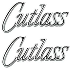 Oer Diecast Front Fender Emblem Script Set For 1970 Oldsmobile Cutlass. Fixed Price $68.98.