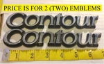 (2) Ford Contour Emblems No. 94BBF 42528 Aa E3A. Fixed Price $8.00.