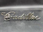 62 63 64 Cadillac Deville Eldorado Fleetwood Radiator Grille Script Emblem. Fixed Price $125.00.