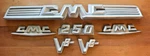 1958 1959 Gmc Truck Hood Fender Grille Emblems 2374613 2362154 2362169 2362190. Fixed Price $599.00.