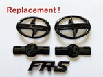 2012-2016 Toyota GT86 Scion Fr-s Front Rear Fender Emblems Badge Gloss Black. Fixed Price $35.75.