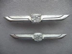 Cadillac 80'S 90'S Crest/emblem Badge (2) With 3 Back Pins P# 16509145 - Nice. Fixed Price $165.00.