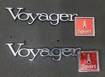 Plymouth - Voyager Sport Emblem # 4081378 Set Of 2. Fixed Price $30.00.