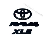 3PCS 2019 2023 Toyota RAV4 Xle Black Out Emblem Overlay Kit (PT948-42194-02). Fixed Price $56.90.