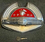 Original Complete Trunk Latch And Lock With Key For Mercury Coupe 1949-51. Fixed Price $264.95.