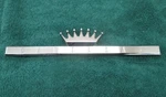 1958 Cadillac Dash Badge With Crown 7-1/2" Wide. Fixed Price $100.00.