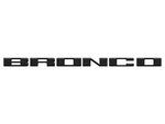 Bronco 2021-2025 Tufskinz Bumper Grille Raised Lettering Emblem Matte Black. Fixed Price $49.00.