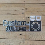 75-80 Front Fender "custom Deluxe 10" Emblem Set Squarebody Oem 349682 Gm C10 #2. Fixed Price $29.95.