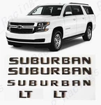5PCS Gloss Black Suburban Lt Nameplate Emblem Letter 07-20 Chevrolet. Fixed Price $43.40.