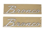 Ford 2021-2026 "bronco" Script Emblem Kit Silver M-1447-BSS. Fixed Price $117.00.