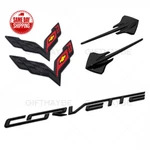 14-19 Corvette C7 Gloss Black Front Rear Fender Set Letter Badge Emblem Sport. Fixed Price $34.99.