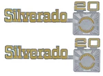 Oer Front Fender Silverado 20 Emblem Set 1975-1980 Chevy Pickup Truck & Suburban. Fixed Price $117.98.