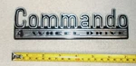 66-73 Vtg. Amc Commando Oem 4 Wheel Drive Emblem 1966-1973 Willys Jeepster. Fixed Price $37.77.