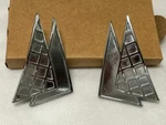 1959 Chevrolet Fuel Injection Fender Flag Emblems. Fixed Price $750.00.
