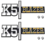 Oer Front Fender "K5 Blazer" Emblem Set For 1973-1974 Chevy. Fixed Price $129.99.