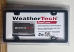 Weathertech License Plate Frame Brand New Sealed Clear Black Universal Fit. Fixed Price $39.95.
