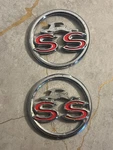 Pair (2) 1963 Chevy Impala Ss Quarter Panel Emblem Oem 3827300 Gm Chevrolet. Fixed Price $80.00.