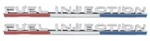 1963-1964 Corvette Front Fender Fuel Injection Emblems Set Trimparts Usa Made. Fixed Price $102.55.