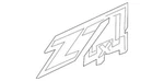 Genuine 2014-2019 Chevrolet Gmc Silverado Fender Marketing Nameplate 84682661. Fixed Price $56.69.