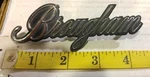 (1) Metallic Chrysler Brougham Emblem No. 3633535 E34. Fixed Price $5.50.