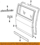 Chrysler Oem 94-03 B150 Rear Loading Door Exterior Trim-nameplate 55295312AB. Fixed Price $65.00.