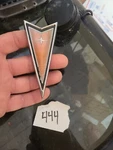 Vintage 1980'S Metal Pontiac Arrow Emblem Oem 10014201 Gm. Fixed Price $21.99.