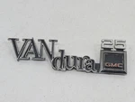 Vintage 73-79 Gmc Van Dura 25 3/4 Ton Front Fender Emblem Original 363559. Fixed Price $44.95.