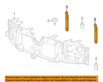 Gm Oem 02-09 Bravada Front Panels-retainer 89044550. Fixed Price $27.53.