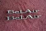 1967 Chevrolet Belair SET/2 Quarter Panel Emblems Nice Originals 7657786. Fixed Price $59.25.