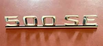 Mercedes-benz Rear Lid Model Badge 500SE 126-817-05-15 For Mbz 79-91. Fixed Price $172.44.