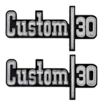 Oer Front Fender "custom 30" Emblem Set 1973-1976 Chevy Pickup Trucks. Fixed Price $109.98.