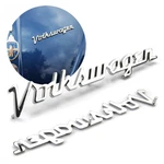 Vintage Style Chrome Volkswagen Script Emblem Vw Bug Bus Ghia Type 1 2 Cox. Fixed Price $28.95.