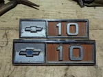 1965 Chevrolet C10 Front Fender Emblem Pair Oem 3856094 Original. Fixed Price $40.00.