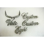 Oldsmobile / Ford Vista Custom Eight Car Badge Emblem Nameplates 1960S-80S Lot. Fixed Price $15.22.