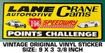 Lane Automotive I-96 Speedway Vintage Original Vinyl Decal Sticker Racing. Fixed Price $10.21.
