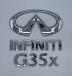 2007 - 2009 Infiniti G35X Sedan Chrome Rear Trunk Emblem Logo Badge Nameplate. Fixed Price $34.99.