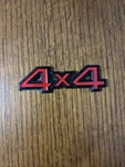4X4 Metal Logo Red & Black Car Rear Trunk Tailgate Emblem Badge. Fixed Price $14.99.