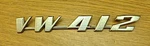 Vw 412 Oem Volkswagen Emblem. 8" Long 41585368. Fixed Price $12.00.