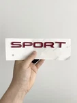 Genuine Land-rover Nameplate LR096094 Red Sport. Fixed Price $69.99.