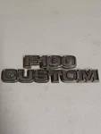 Original Part 1977-79 Ford F100 Custom Cowl Emblem Pt# D7TB-16702-BWC. Fixed Price $22.95.