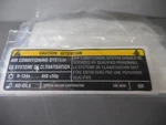 Genuine Toyota A/c System Information Label 88723-02230. Fixed Price $9.24.
