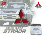 Mitsubishi L200 Strada K64-67 Front Grille Emblem Logo Mark Year 2000 (78MM) New. Fixed Price $40.00.