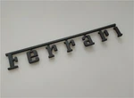 Ferrari Rear Badge Emblem Matte Black(fit Manys). Fixed Price $60.00.