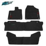 Black Nylon Floor Mats Fits 16-22 Honda Pilot 7 Seats Anti Slip W/ Emblem. Fixed Price $58.99.