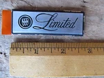 Nos Buick Limited 2-5/8" 1980'S 1990'S Emblem. Fixed Price $14.99.