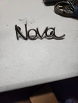 1968 - 1972 Chevrolet Nova Car Front Fender Emblem Script 3943200 Oem Gm Part. Fixed Price $20.00.