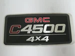 New Oem Gmc Topkick C4500 4X4 Emblem Badge Decal 7" 3-1/2". Fixed Price $10.95.