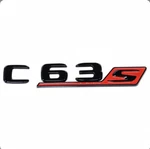 Mercedes C63 Letters Emblem Trunk Black Red Rear Lid Oem Original. Fixed Price $28.97.