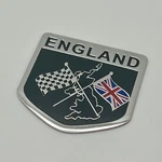 England Flag Racing Car Emblem Badge English Gbr Uk Sticker 2"X 2.25 Aluminum. Fixed Price $6.59.